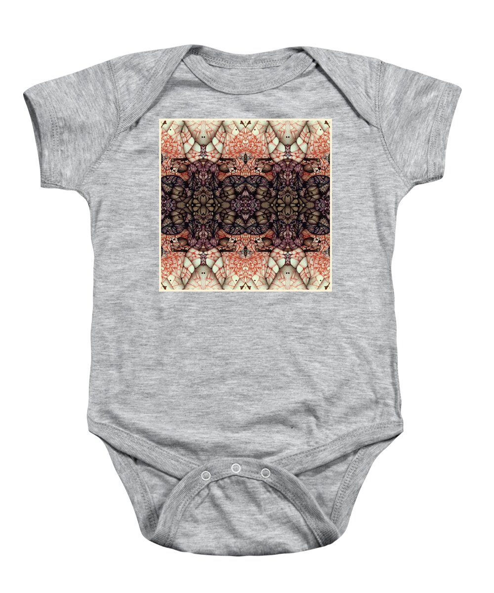 Digitally Altered Ballpoint Drawings Baby Onesie featuring the digital art Digitized Ballpoint #13 by Jack Dillhunt