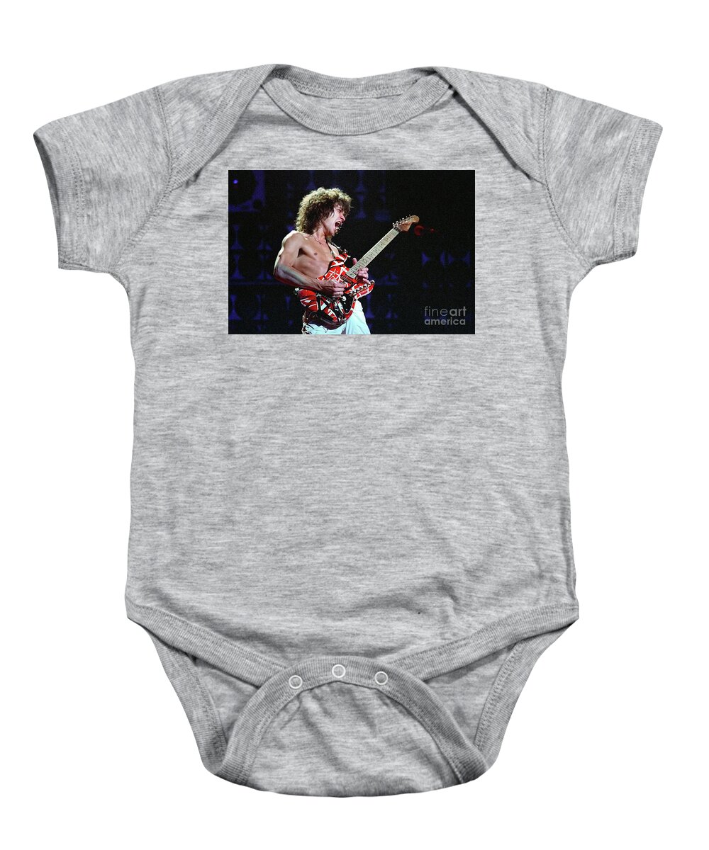 Eddie Baby Onesie featuring the photograph Eddie Van Halen by Action