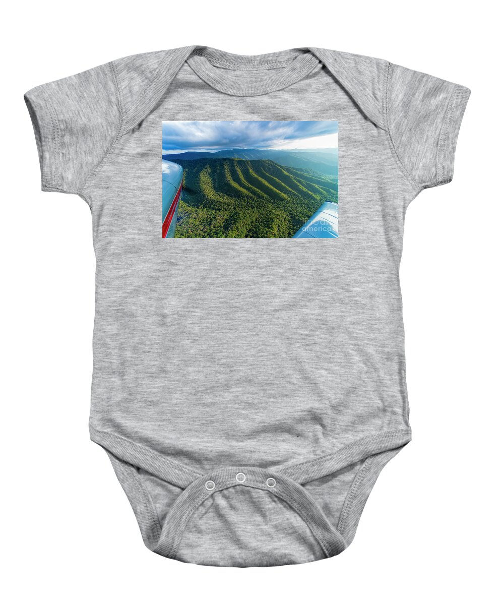 Great Smoky Mountains National Park Baby Onesie featuring the photograph Great Smoky Mountains National Park Aerial Photo #4 by David Oppenheimer