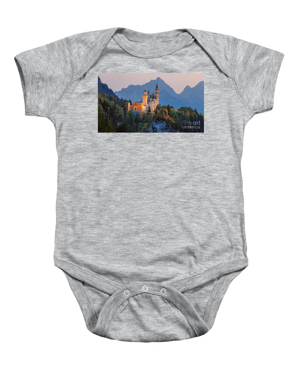 Germany Baby Onesie featuring the photograph Neuschwanstein Castle in Autumn Colours #5 by Henk Meijer Photography