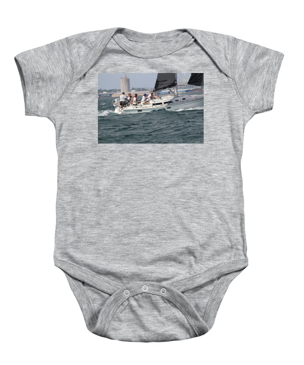  Baby Onesie featuring the photograph The race #79 by Jean Wolfrum