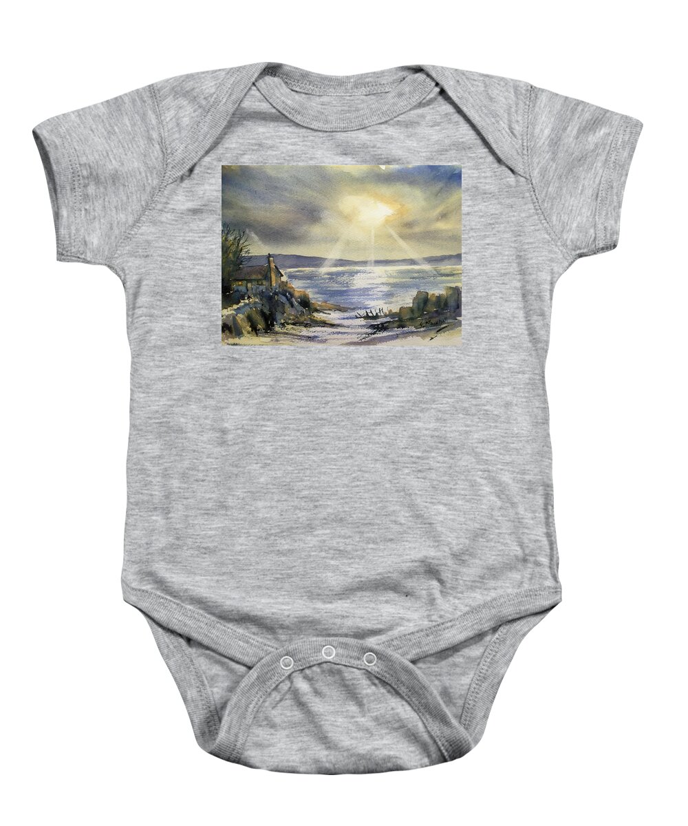 Watercolour Baby Onesie featuring the painting A little bit of what you fancy. by Glenn Marshall