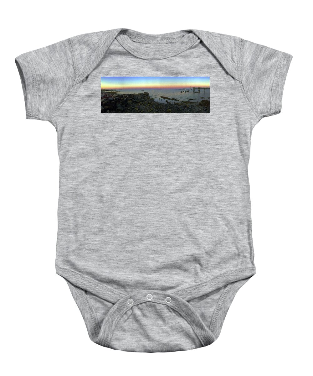 Scenic Baby Onesie featuring the photograph A View of the Bay by Jim Feldman
