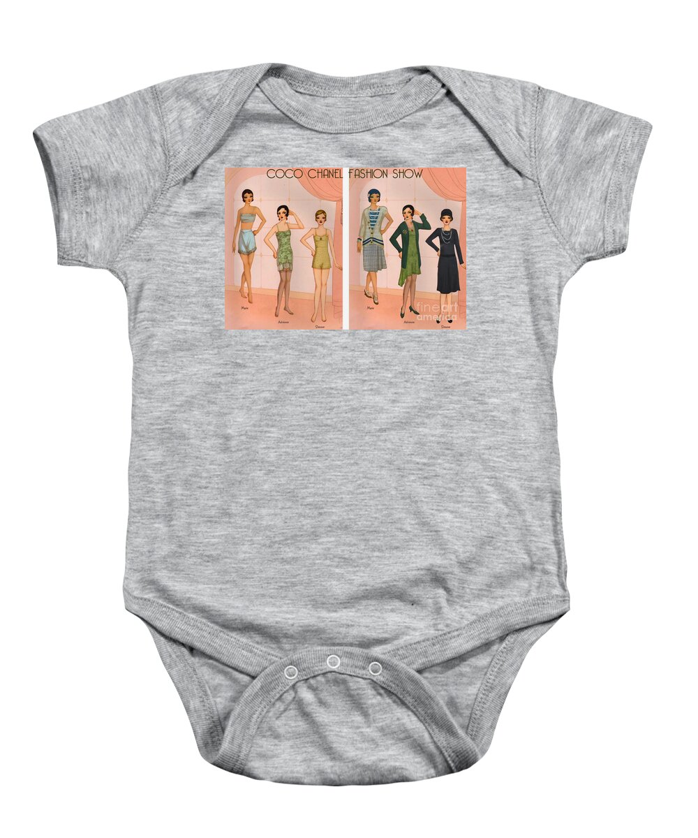 A Vintage Coco Chanel Fashion Show Baby Onesie