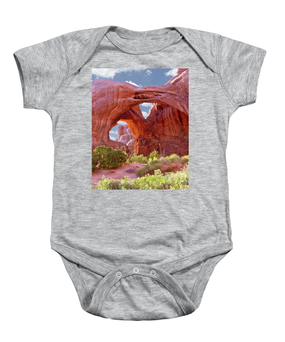 Desert Baby Onesie featuring the photograph A Walk Through Arches National Park 7 by Mike McGlothlen