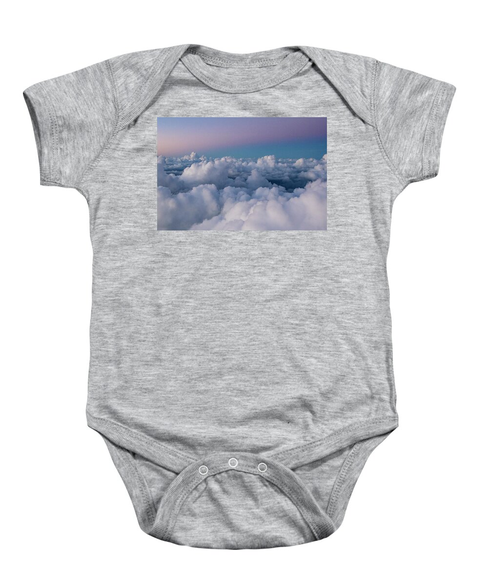 Clouds Baby Onesie featuring the photograph Above the Clouds by Melissa Southern