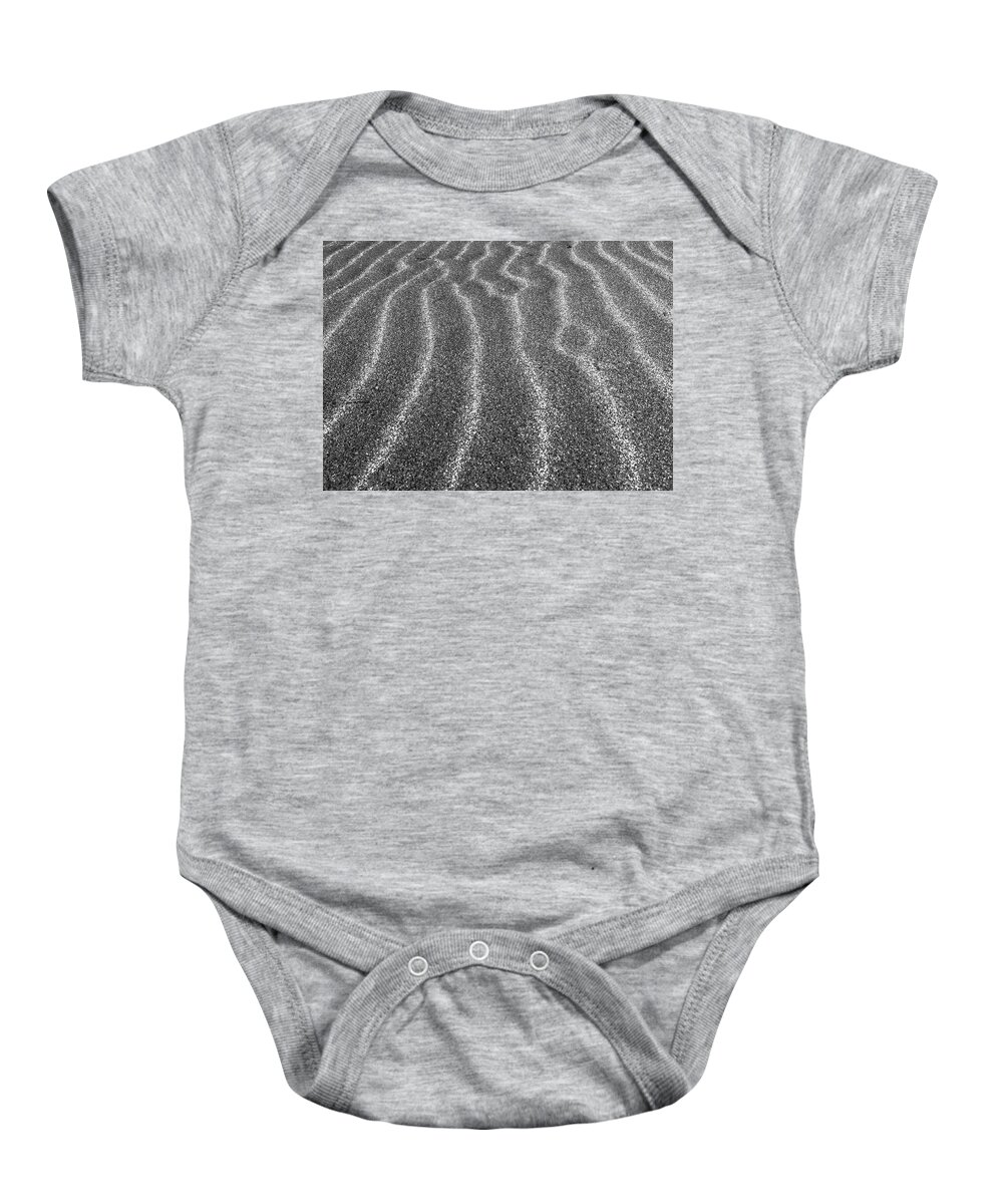 Sand Baby Onesie featuring the photograph Abstract sand patterns in the desert by Alessandra RC