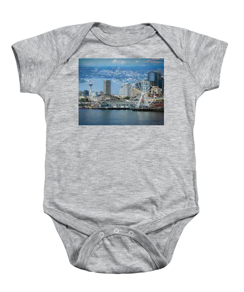 Sharaabel Baby Onesie featuring the photograph Adventure Awaits by Shara Abel