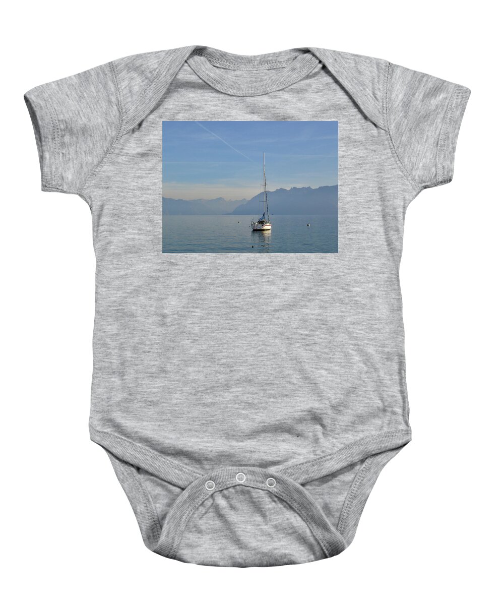 Lausanne Baby Onesie featuring the photograph Am Genfersee by Sean Hannon