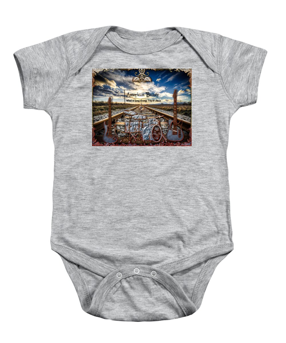 American Beauty Baby Onesie featuring the digital art American Beauty by Michael Damiani