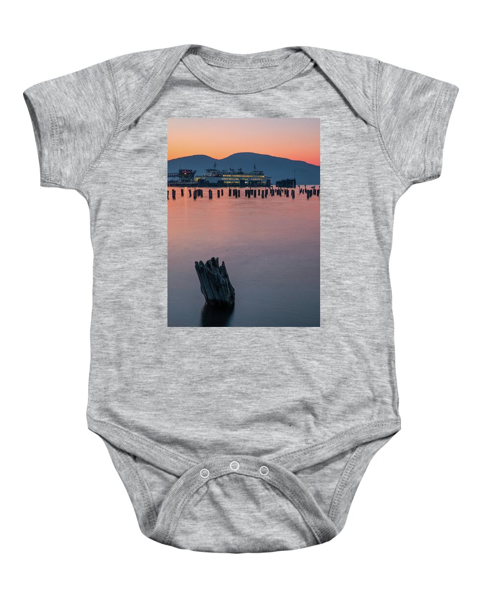 Anacortes Baby Onesie featuring the photograph Anacortes Terminal 2 by Michael Rauwolf