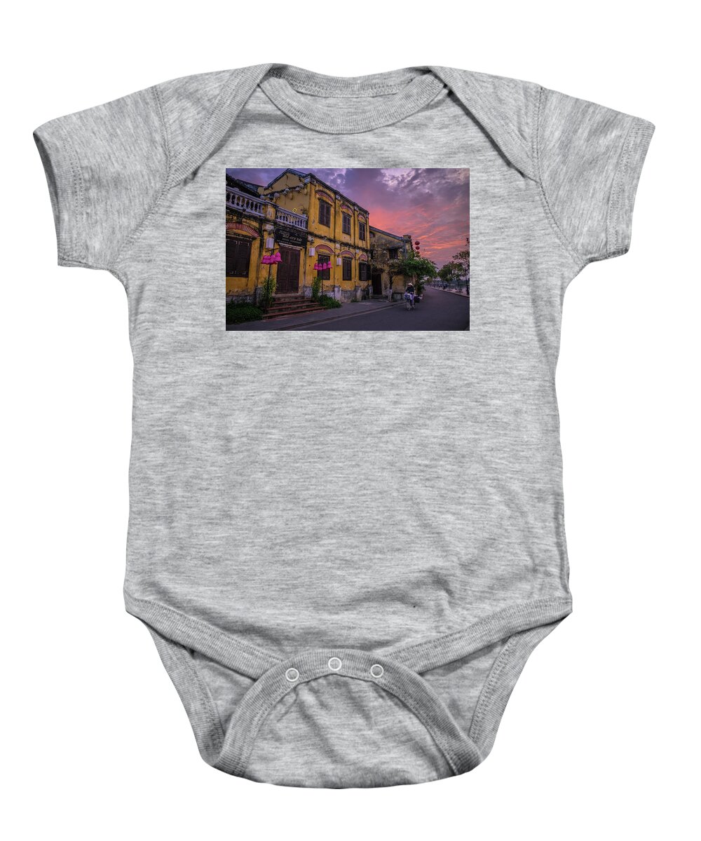 Ancient Baby Onesie featuring the photograph Ancient Town of Hoi An by Arj Munoz