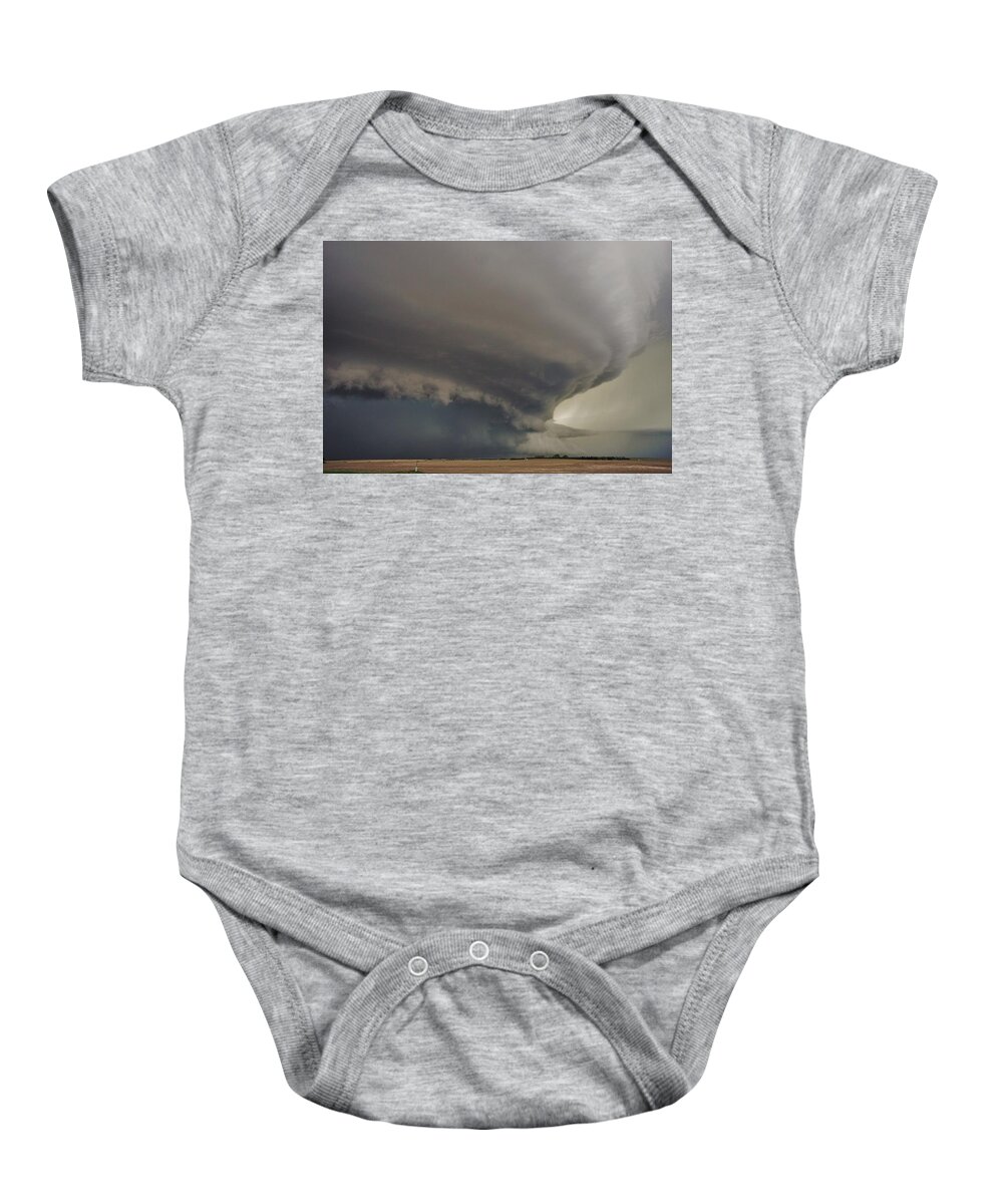 Tornado Baby Onesie featuring the photograph Approaching Mothership by Ed Sweeney
