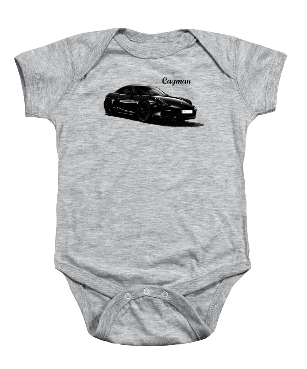 Porsche Cayman Baby Onesie featuring the photograph Cayman by Mark Rogan