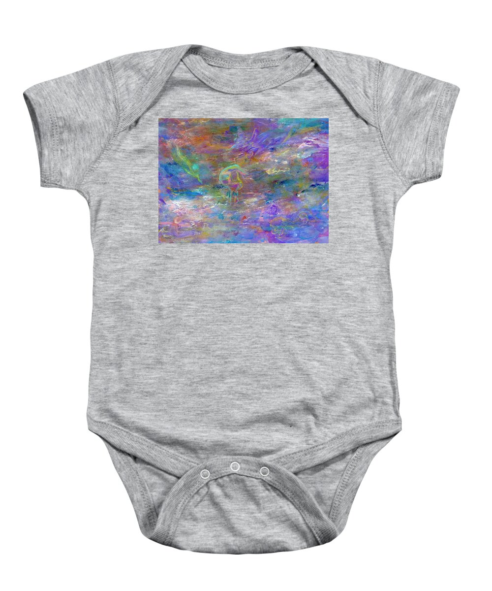 Wall Art Baby Onesie featuring the painting The Never-End by Ellen Palestrant