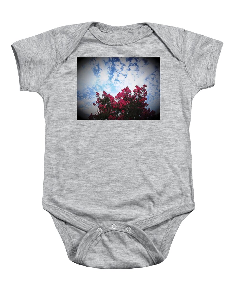 Weather Baby Onesie featuring the photograph August Storm Vignette by Richard Thomas