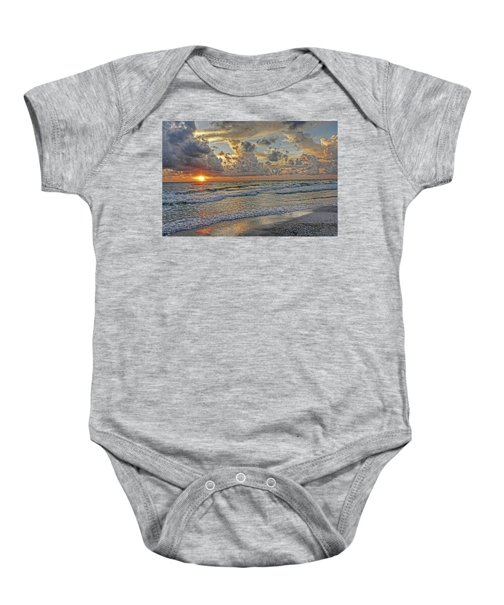 Florida Sunset Baby Onesie featuring the photograph Beloved - Florida Sunset by HH Photography of Florida