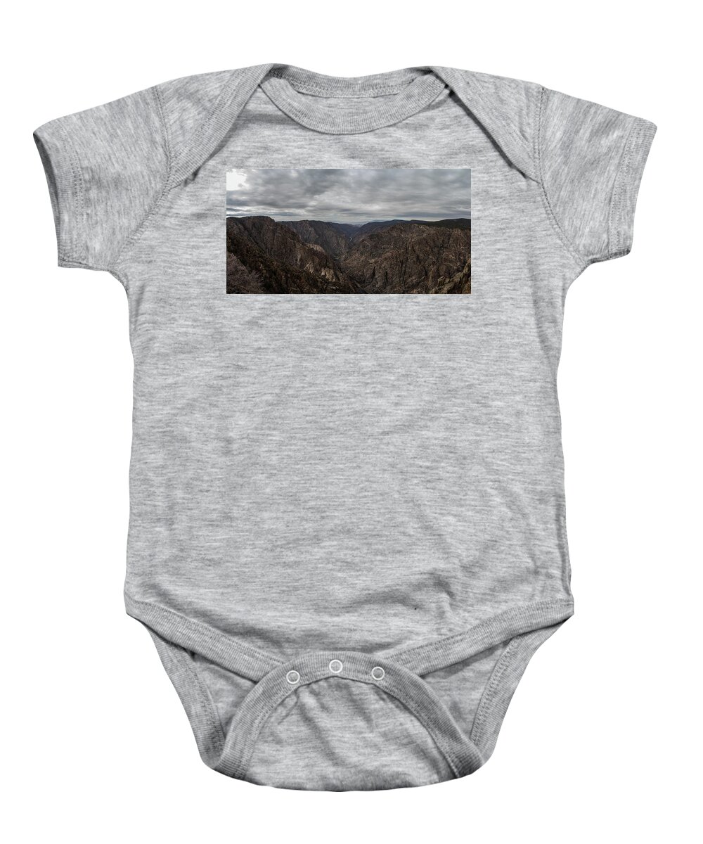 Black Canyon The Gunnison National Park Baby Onesie featuring the photograph Black Canyon the Gunnison National Park by John McGraw