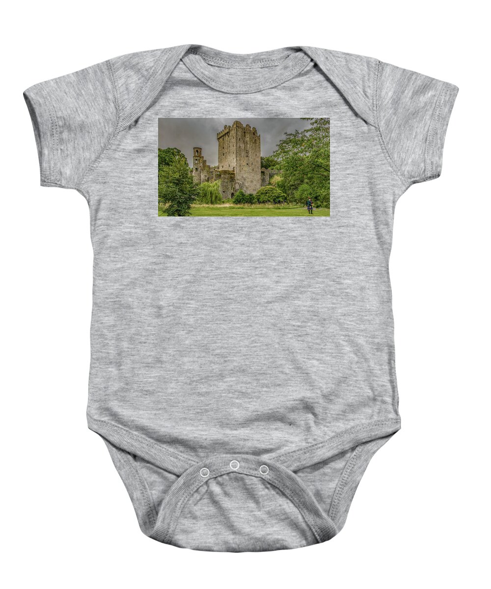 Piper Baby Onesie featuring the photograph Blarney Castle by Marcy Wielfaert