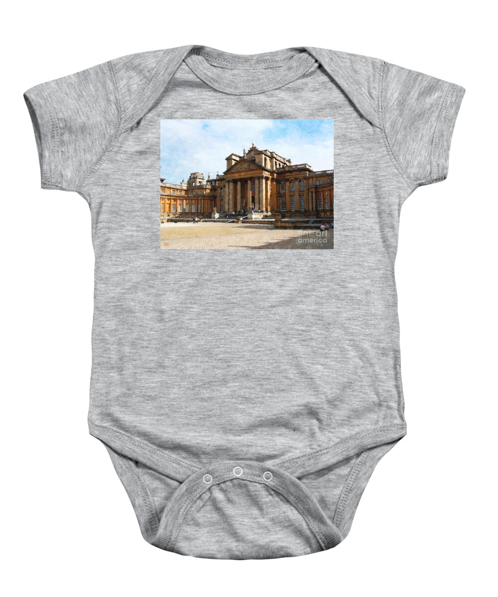Blenheim Palace Baby Onesie featuring the photograph Blenheim Palace Too by Brian Watt