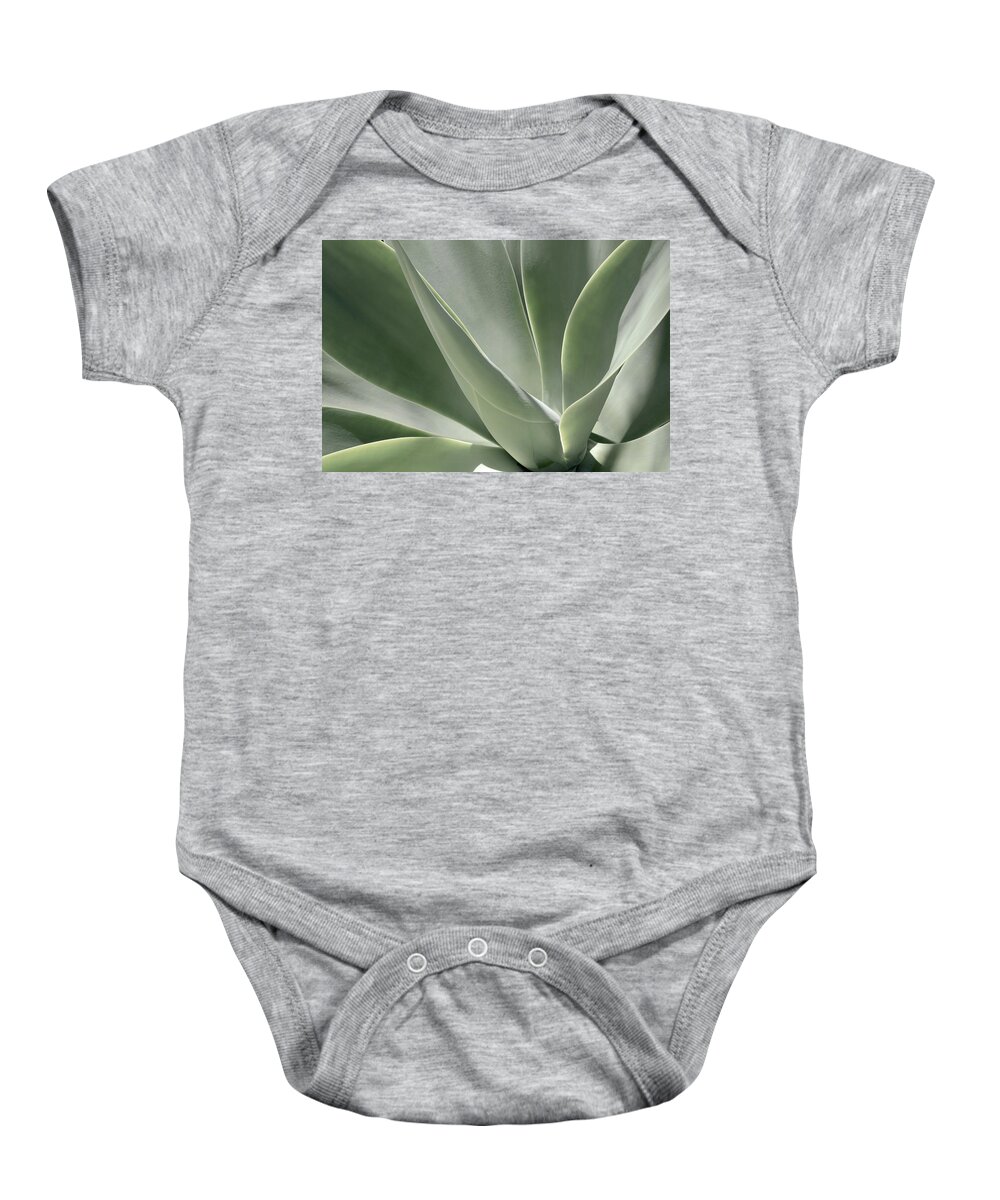 Agave Baby Onesie featuring the photograph Blue Flame Agave 3 by Alison Frank