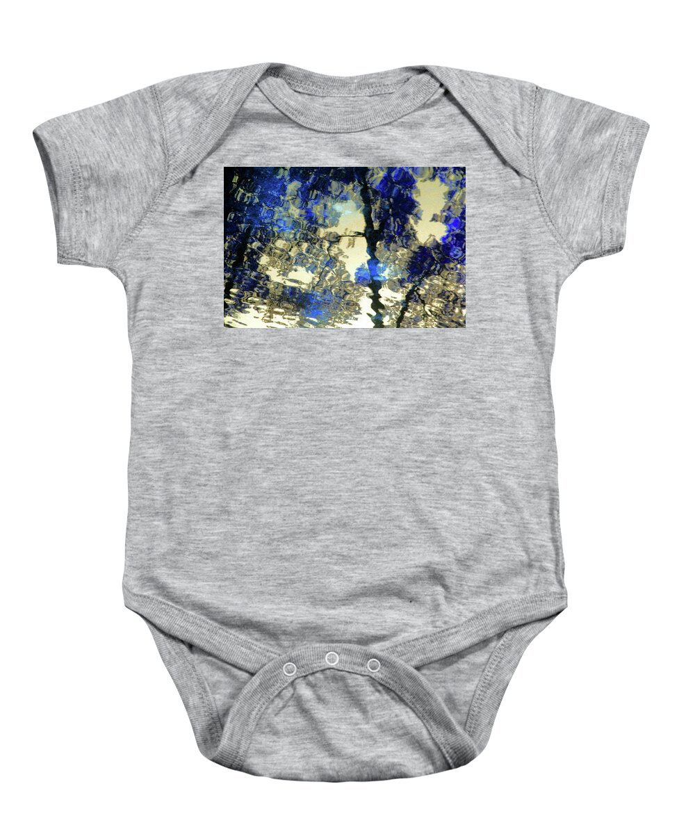 Water Baby Onesie featuring the photograph Blue Reflections by Carolyn Stagger Cokley