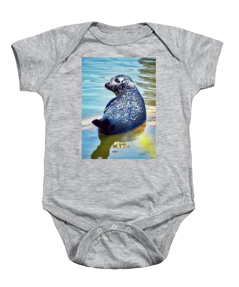 Seal Baby Onesie featuring the photograph Bluebell by Shannon Kelly