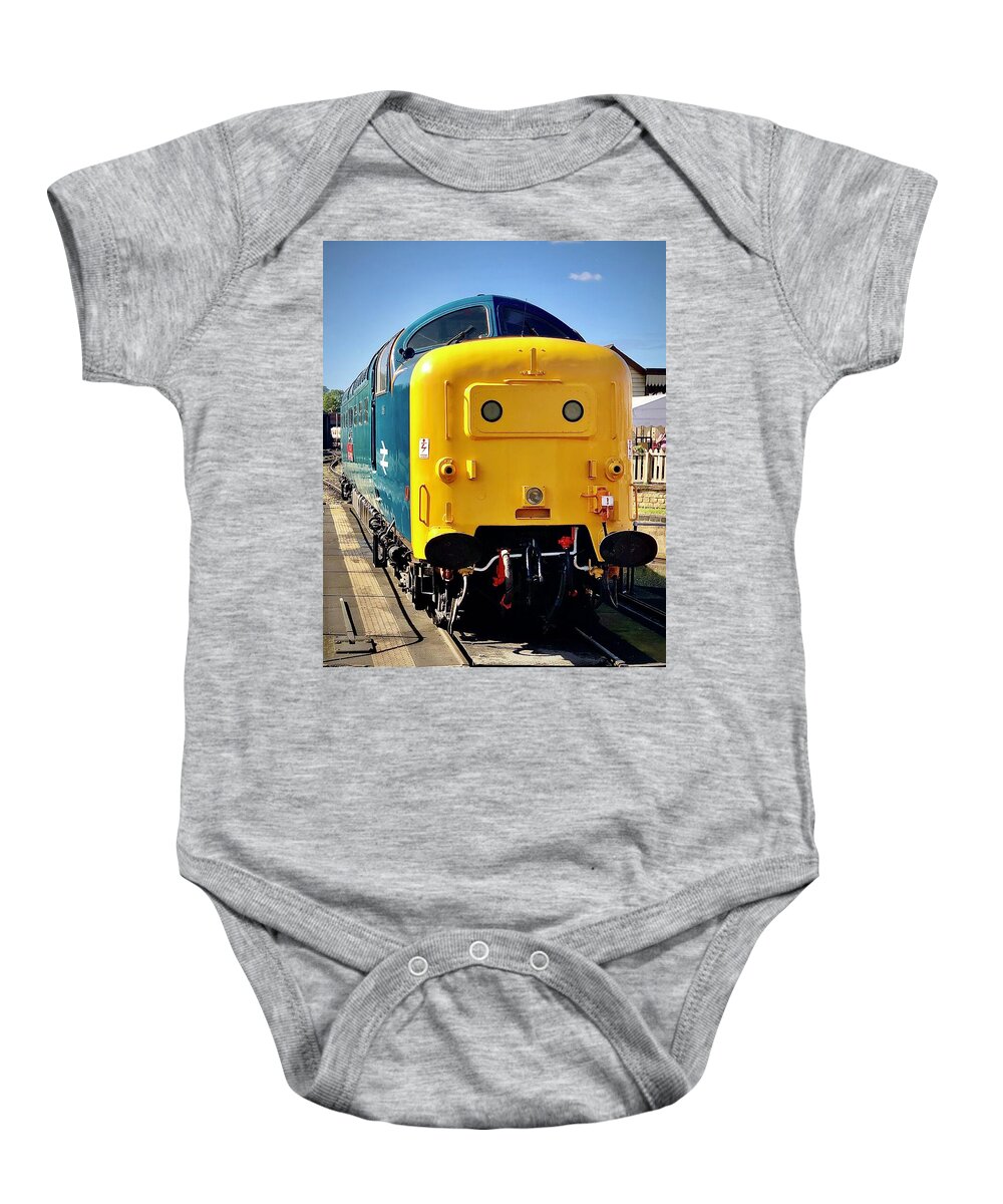 Br Baby Onesie featuring the photograph BR Class 55 Deltic Diesel Locomotive 5 by Gordon James