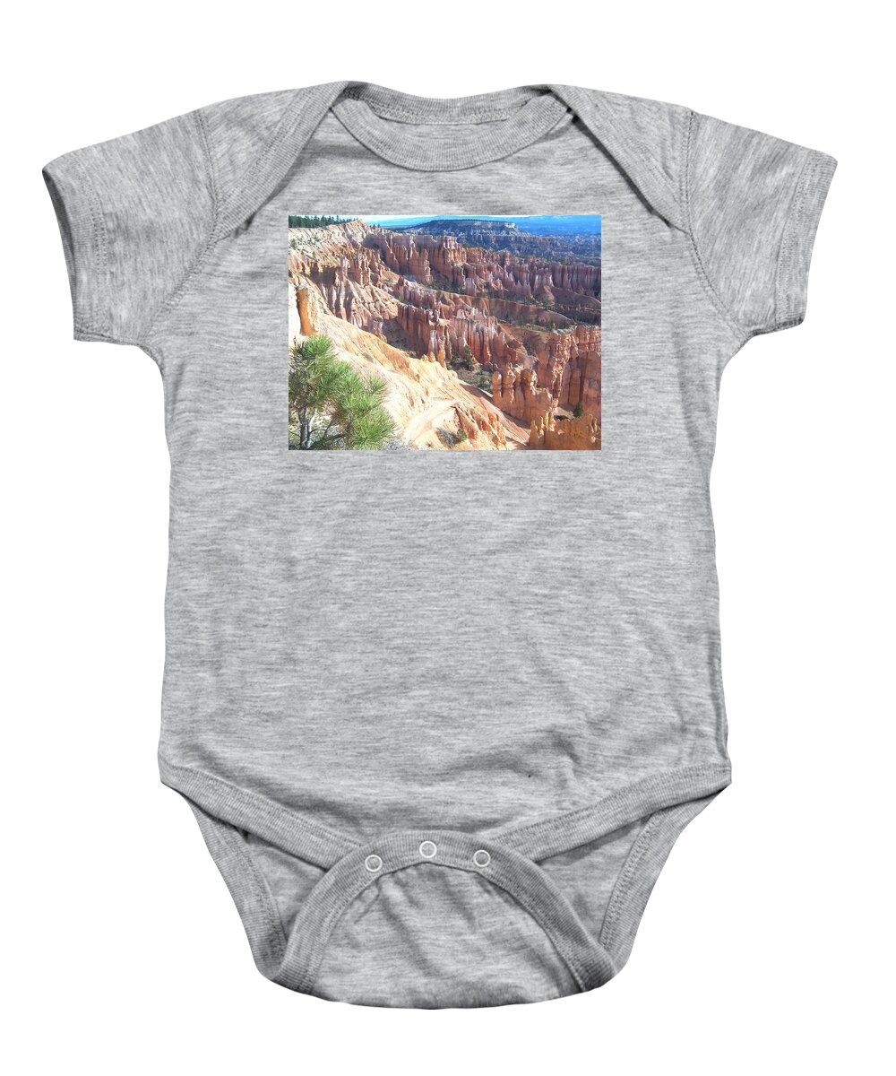 Bryce Canyon Baby Onesie featuring the photograph Bryce Canyon by Constance DRESCHER