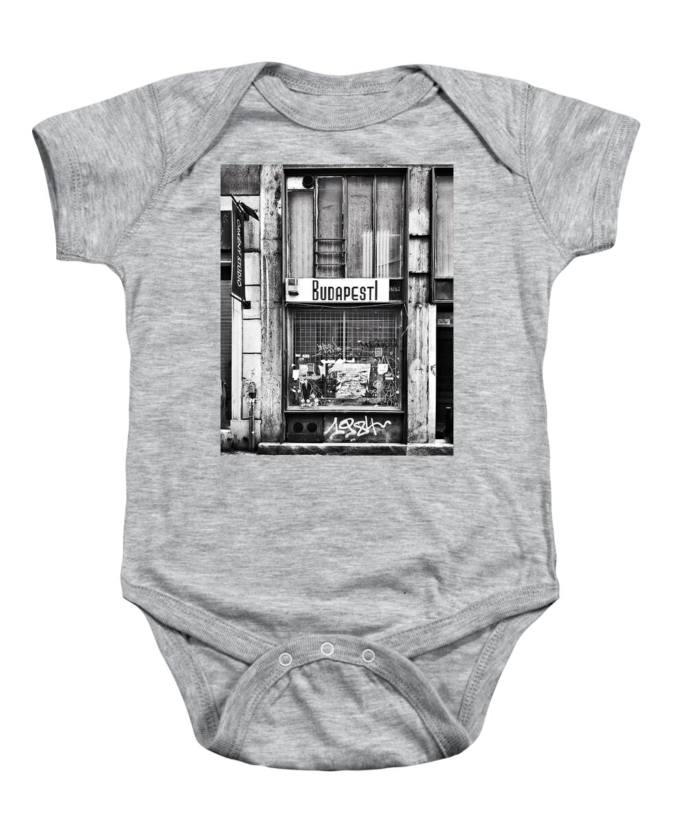 Budapest Baby Onesie featuring the photograph Budapest Street Scene by Tito Slack
