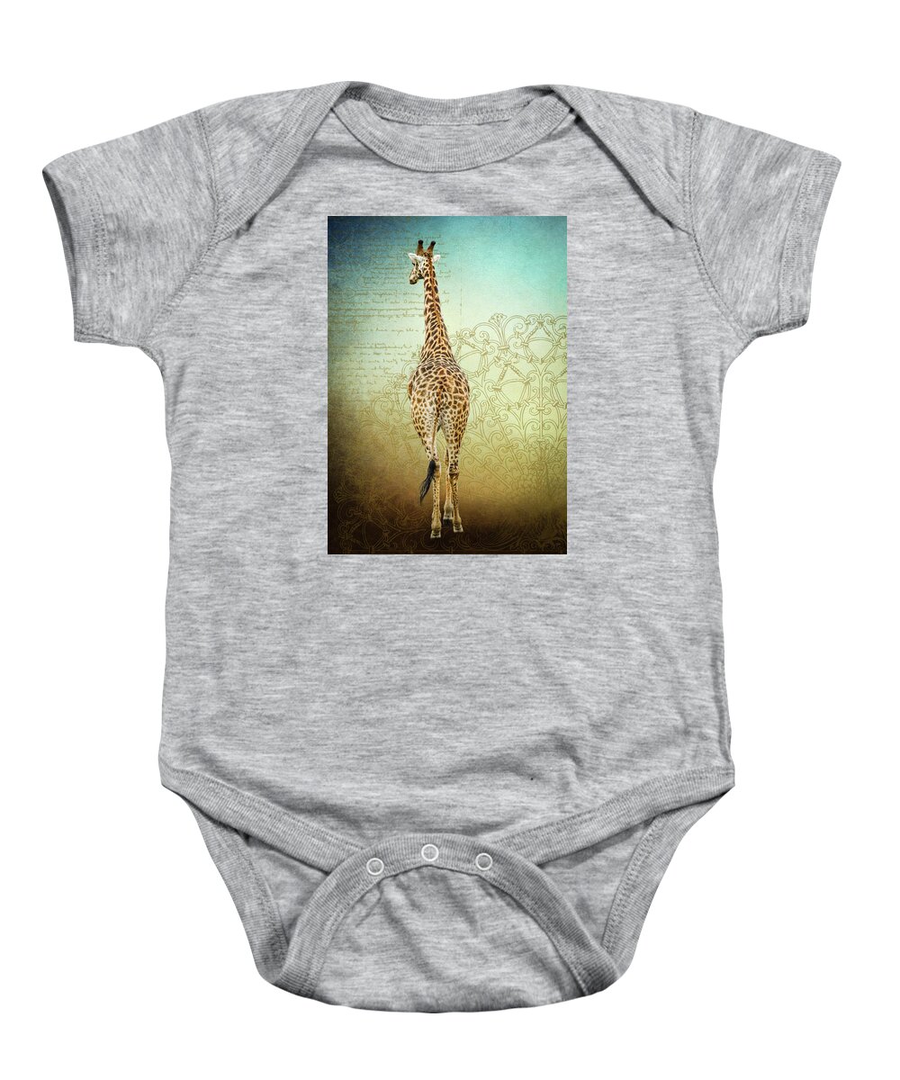 Giraffe Baby Onesie featuring the photograph Bull Giraffe by Rebecca Herranen