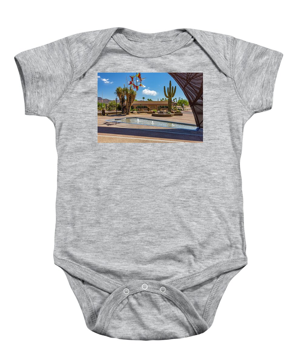Carefree Baby Onesie featuring the photograph Carefree Desert Garden 2 by Lonnie Paulson