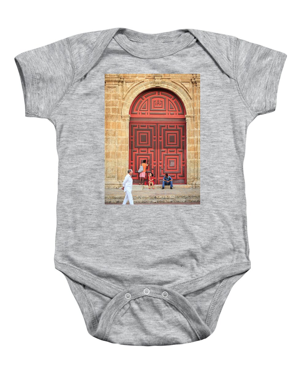 Cartagena Baby Onesie featuring the photograph Cartagena Bolivar Colombia by Tristan Quevilly