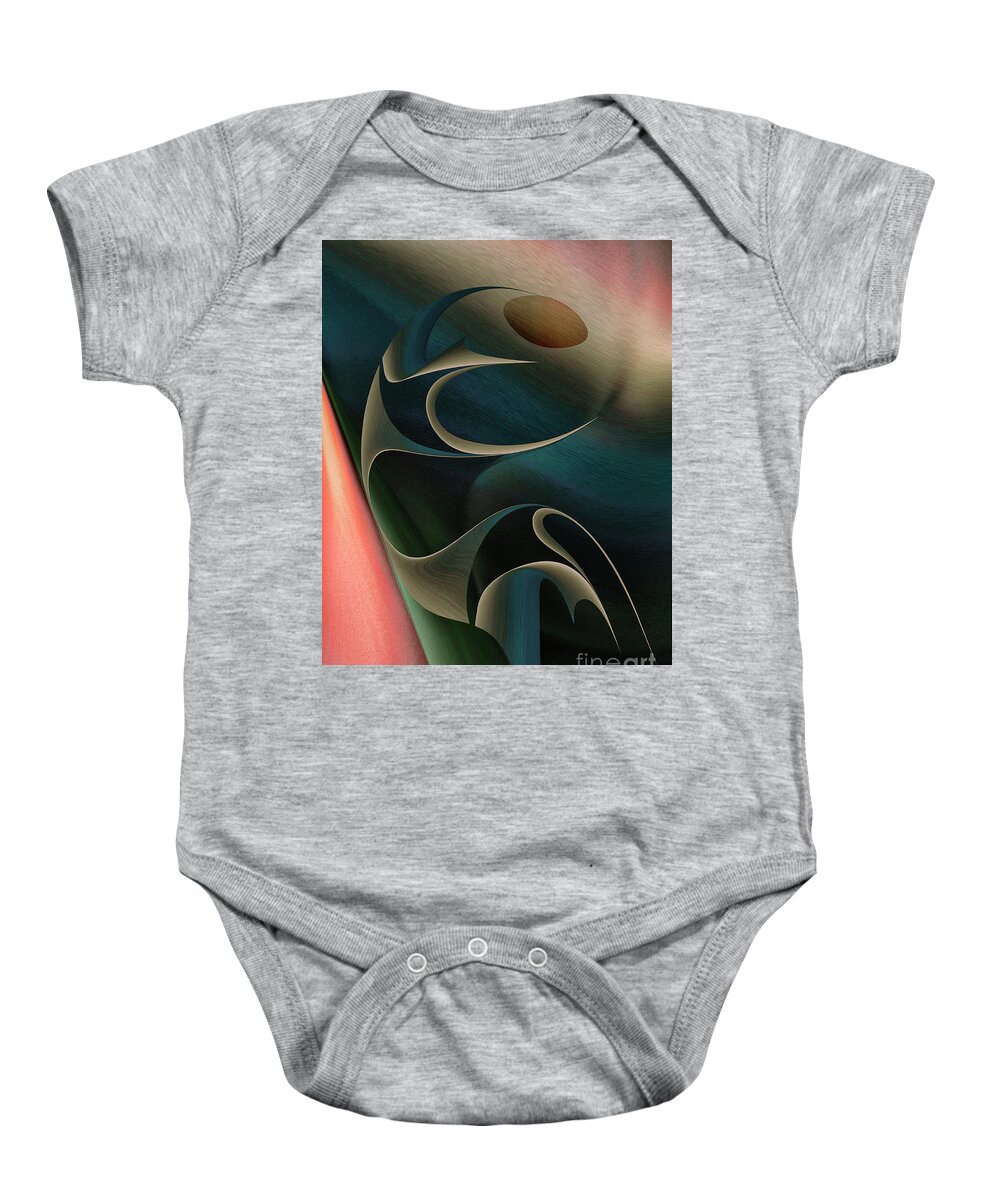 Chapter Baby Onesie featuring the digital art Chapter on the theory of sport by Leo Symon
