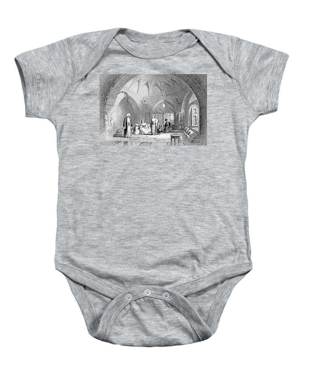 Christian Baby Onesie featuring the photograph Christian Family in 1847 by Munir Alawi