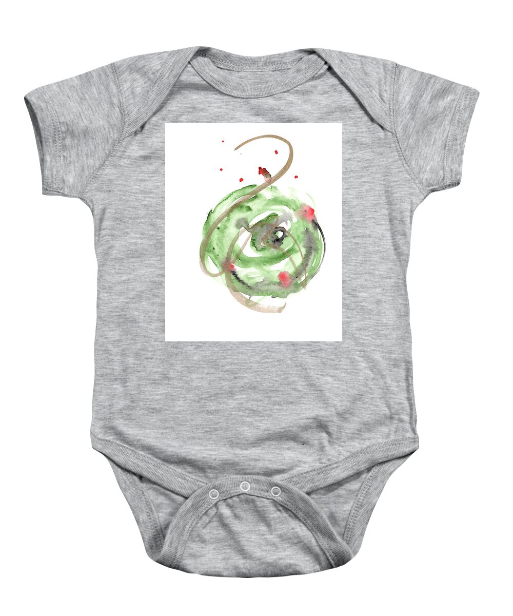  Baby Onesie featuring the painting Christmas Card 21 by Katrina Nixon
