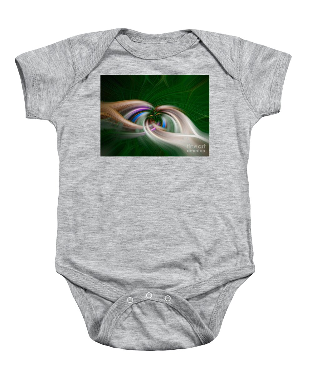 Abstract Baby Onesie featuring the photograph Circles of Time by Dale Powell
