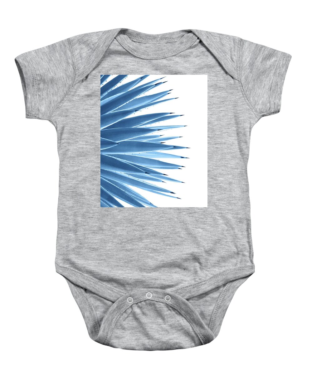 Color Baby Onesie featuring the mixed media Classic Blue Agave Dream #1 #tropical #decor #art by Anitas and Bellas Art