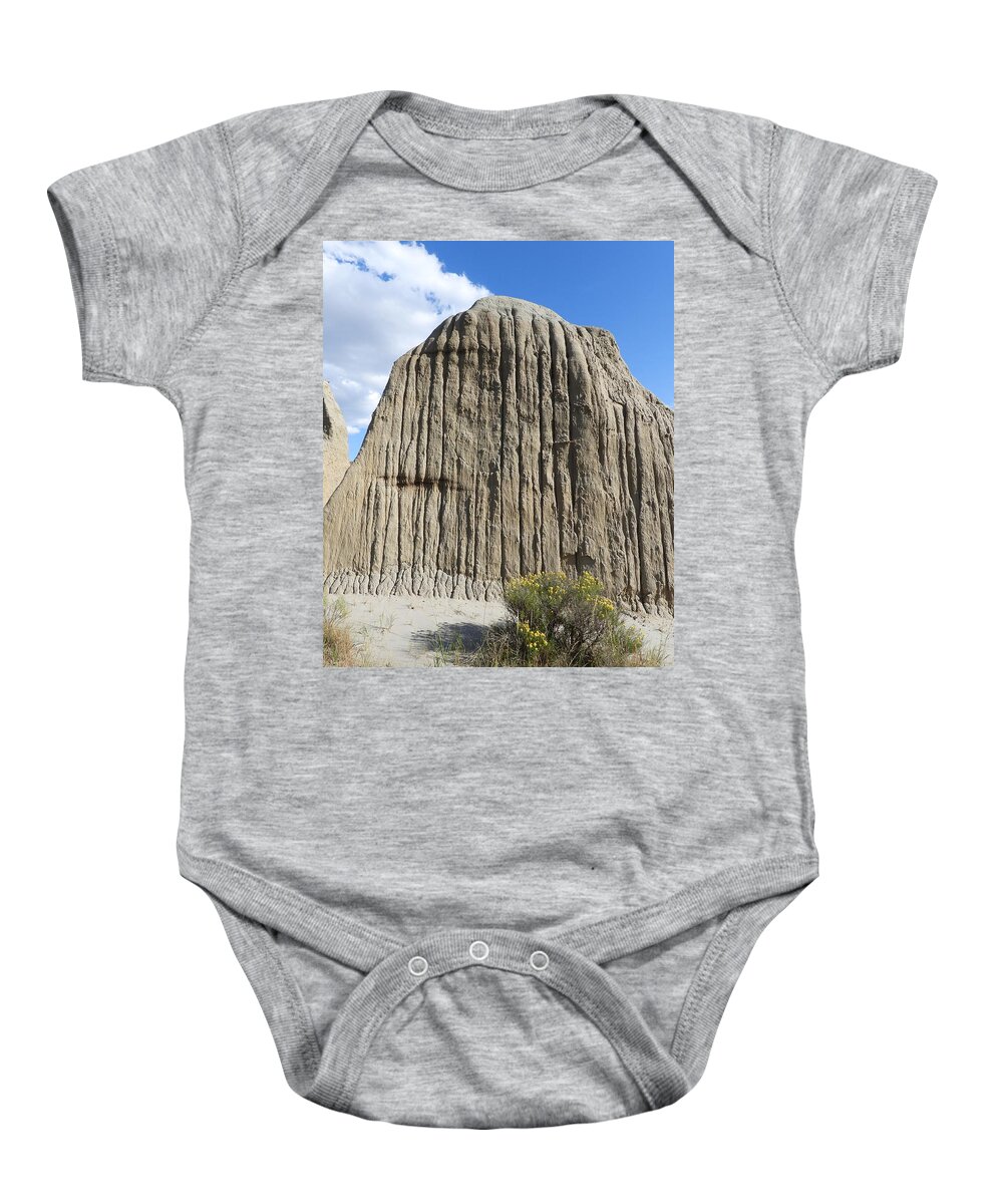 Erosion Baby Onesie featuring the photograph Clay Butte Erosion by Amanda R Wright