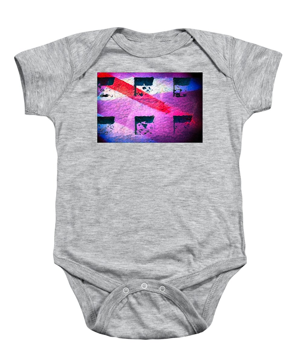 Abstract Baby Onesie featuring the photograph Clown Fir by Jim Signorelli