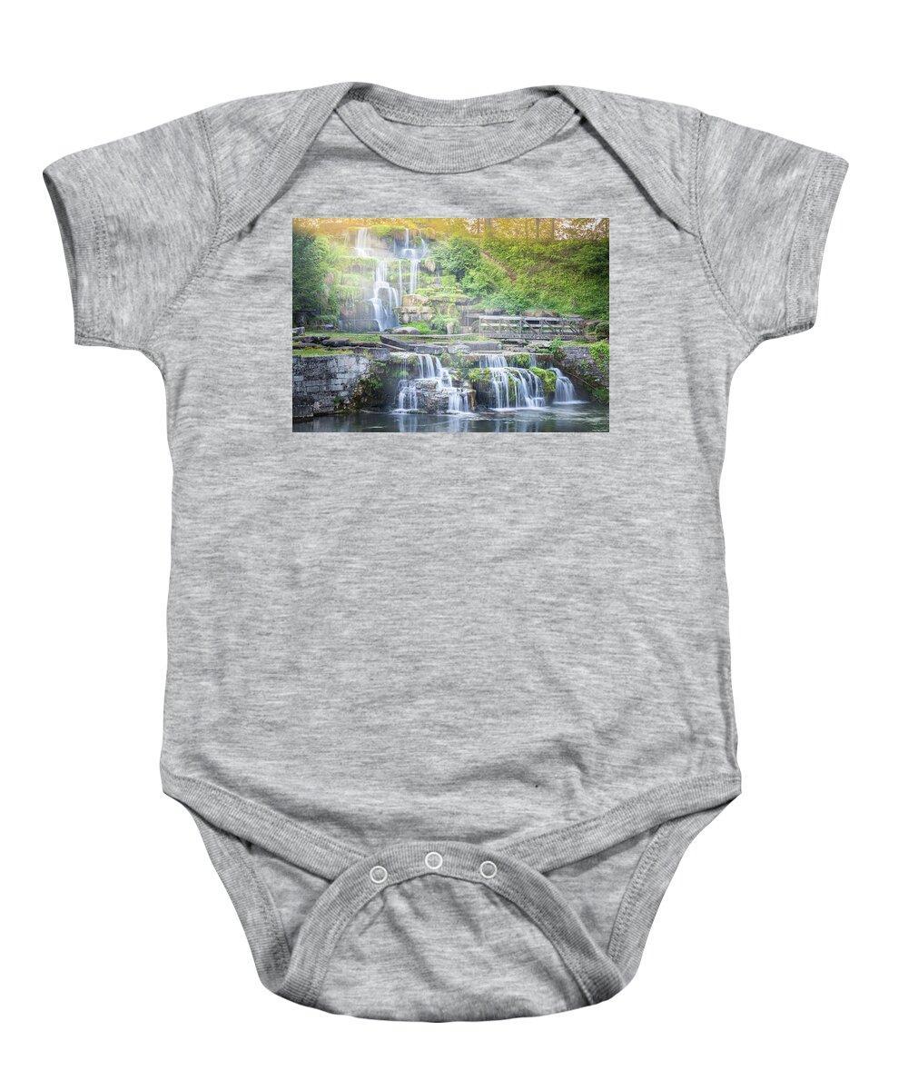 Cold Water Falls Baby Onesie featuring the photograph Cold Water Falls At Spring Park by Jordan Hill