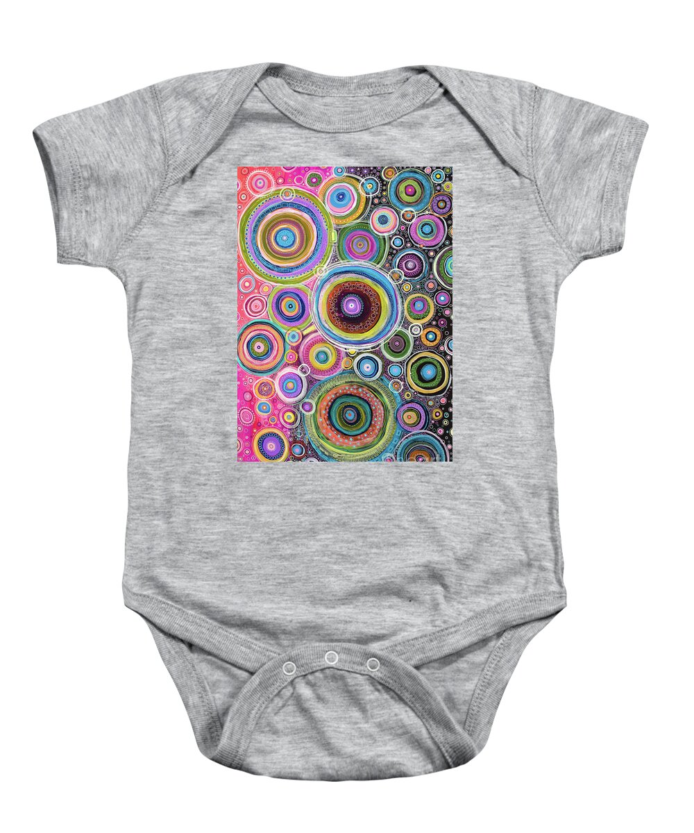 Color My Soul Baby Onesie featuring the painting Color My Soul by Tanielle Childers