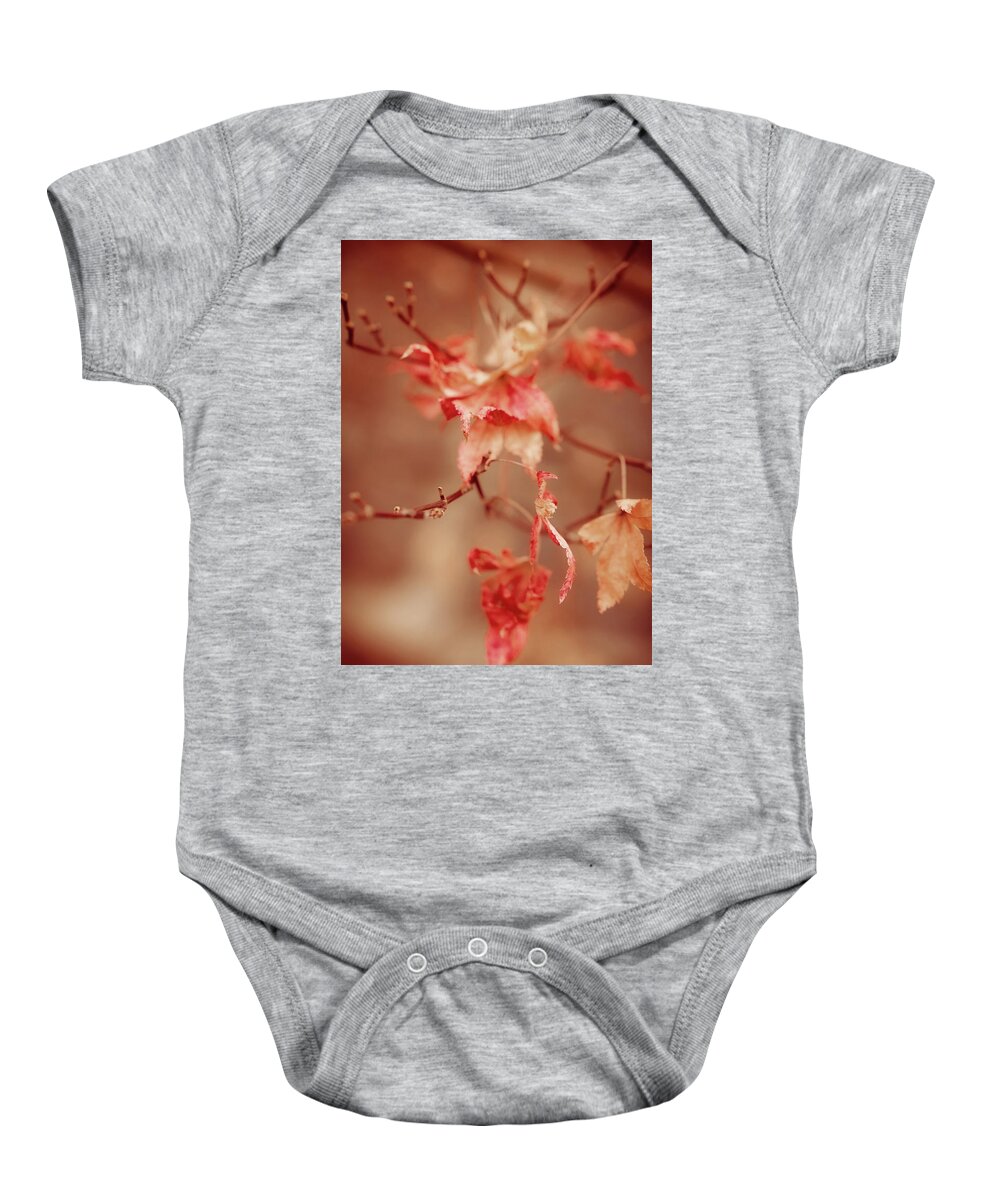 Autumn Baby Onesie featuring the photograph Colors of Autumn by Toni Hopper