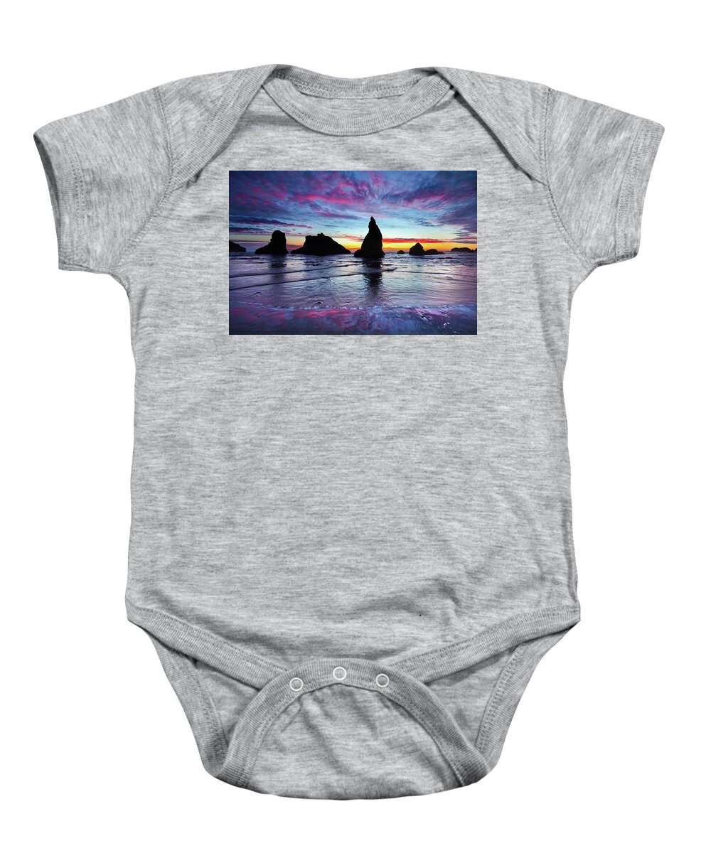 Oregon Baby Onesie featuring the photograph Colors of the Coast by Darren White