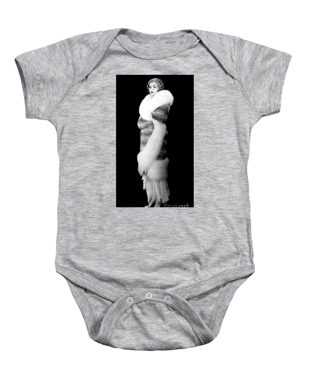 Constance Bennett Baby Onesie featuring the photograph Constance Bennett by Bizarre Los Angeles Archive