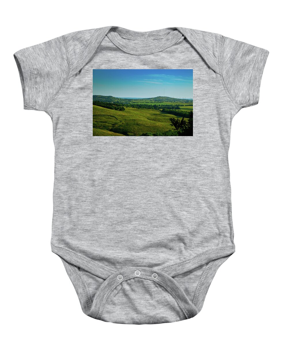 Landscape Baby Onesie featuring the photograph Coronado Heights by Jay Stockhaus