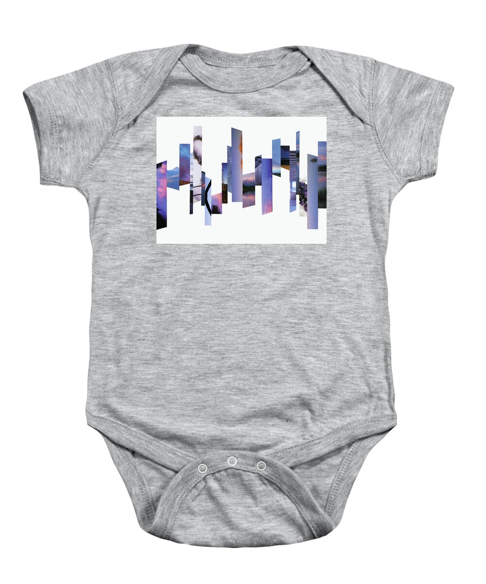 Collage Baby Onesie featuring the photograph Crosscut#133 by Robert Glover