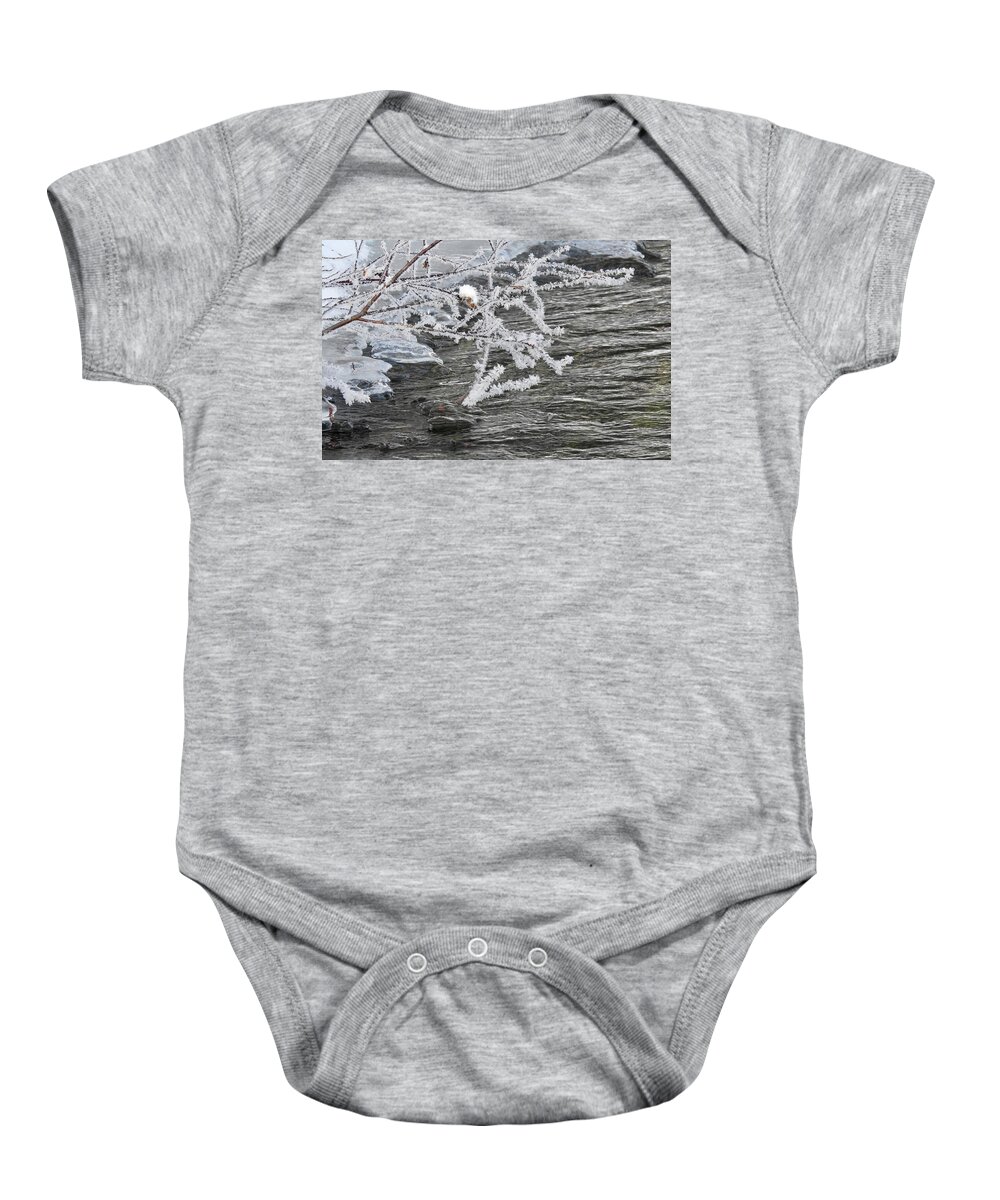 Ice Baby Onesie featuring the photograph Crystal Willow by Nicola Finch