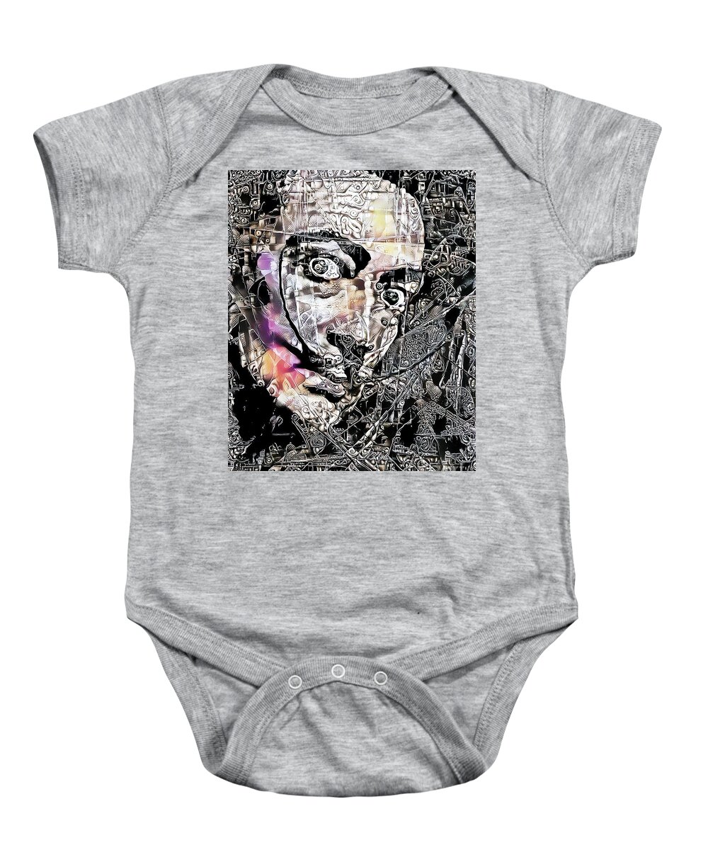 Wingsdomain Baby Onesie featuring the photograph Dali in Surreal Expressionist Dream 20200519a by Wingsdomain Art and Photography