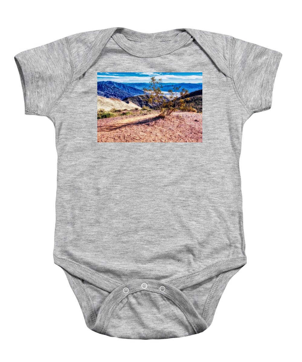 Death Valley Baby Onesie featuring the photograph Death Valley Dantes View by Tatiana Travelways